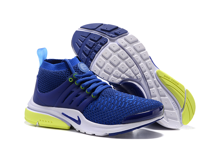 Women Nike Air Presto Flyknit Ultra Blue White Green Shoes